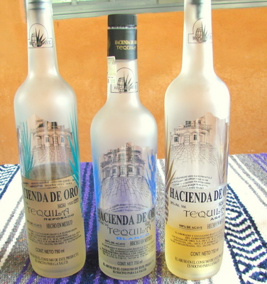 Tequila Products of the Hacienda de Oro.
